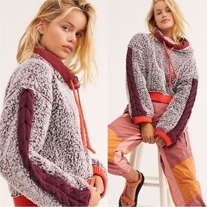 Free People Wild Heart Sherpa in Purple Size Small
